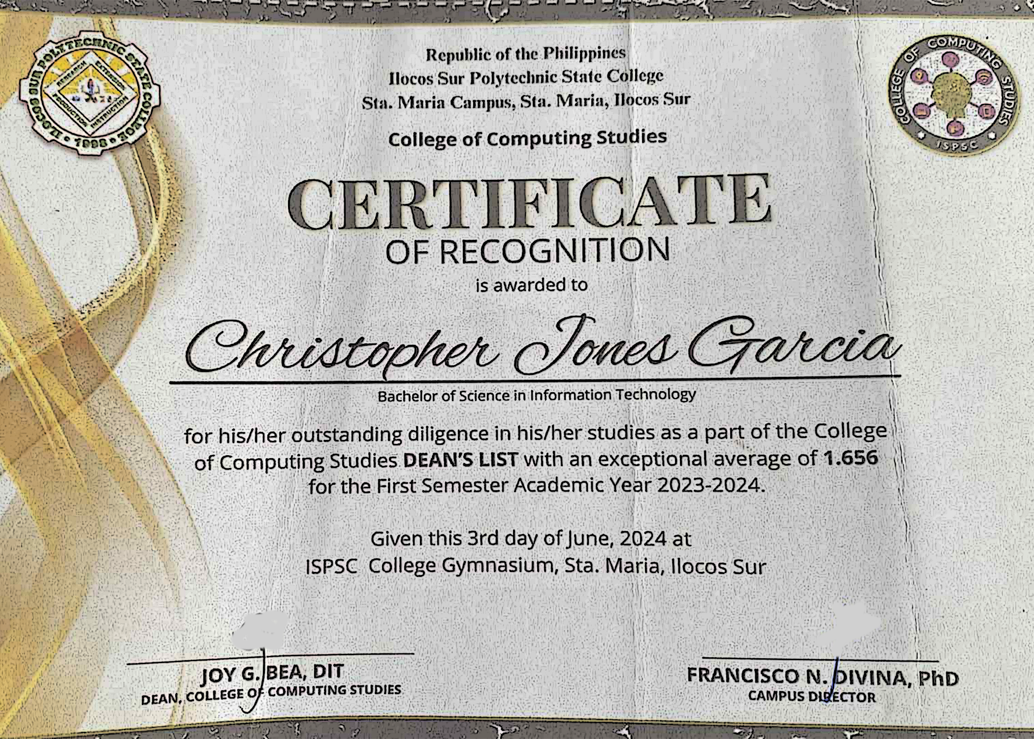 Certificate 2