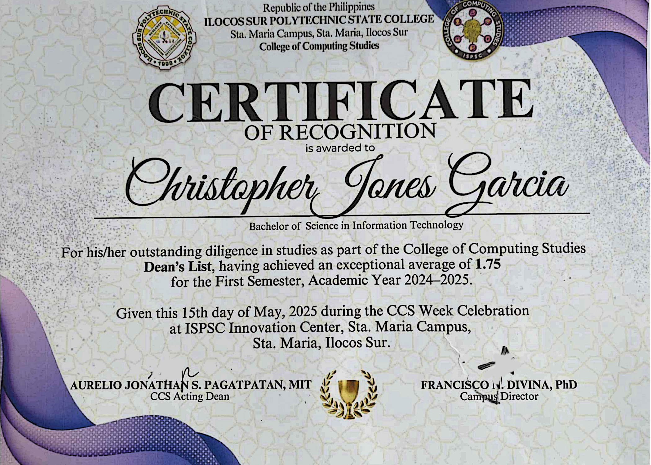 Certificate 2